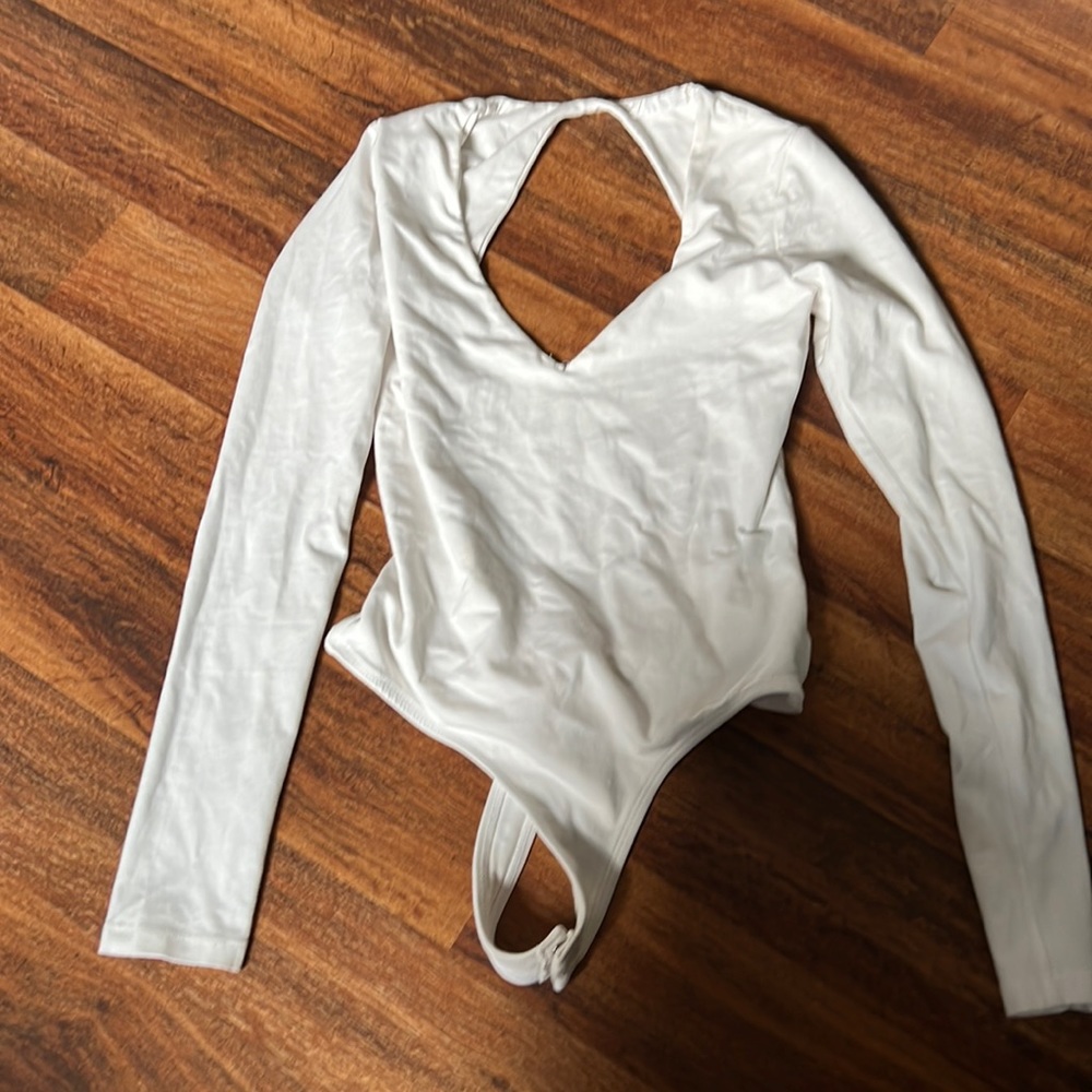 White backless onesie